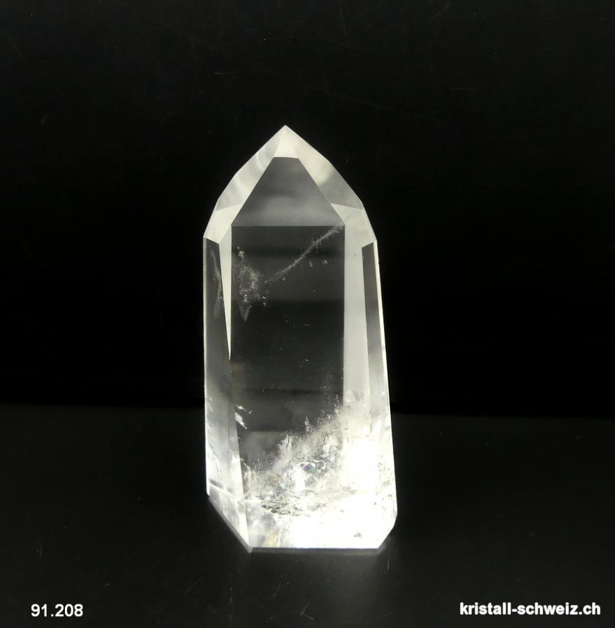Bergkristall  A polierte Spitze 10,8 cm. Unikat 233 Gramm