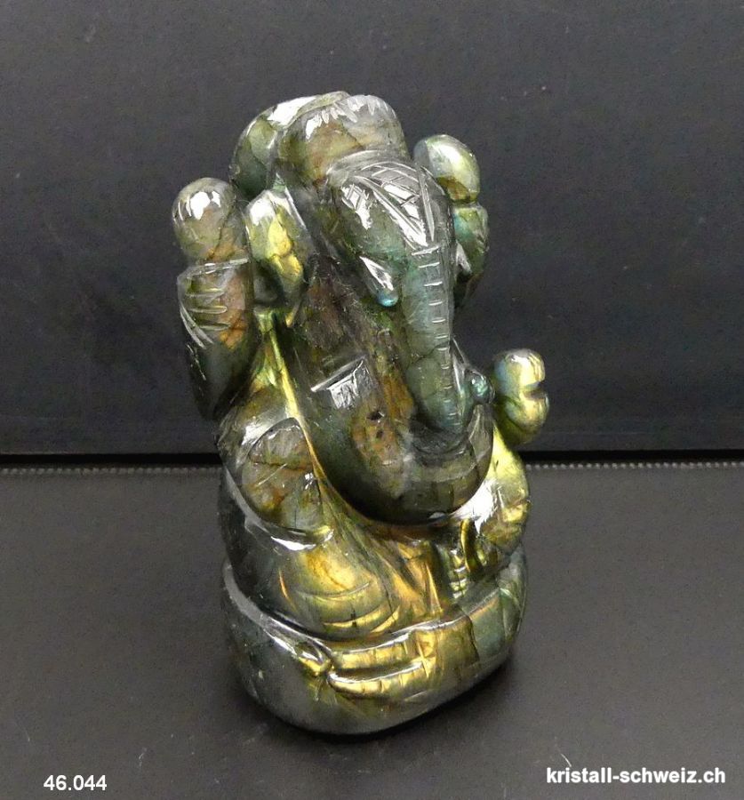 Ganesh Labradorit 9,6 cm. Einzelstück. A-Qual.