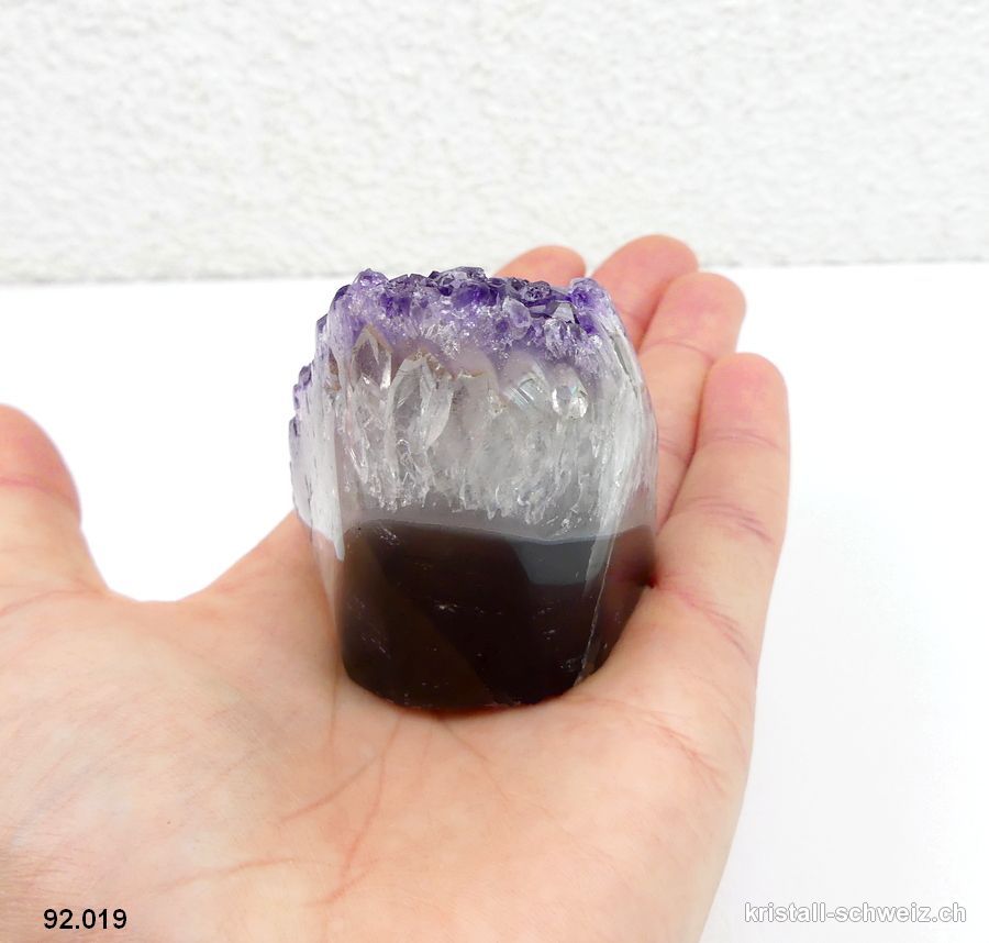 Amethyst aus Brasilien, Geode 5,2 cm. Unikat 167 Gramm