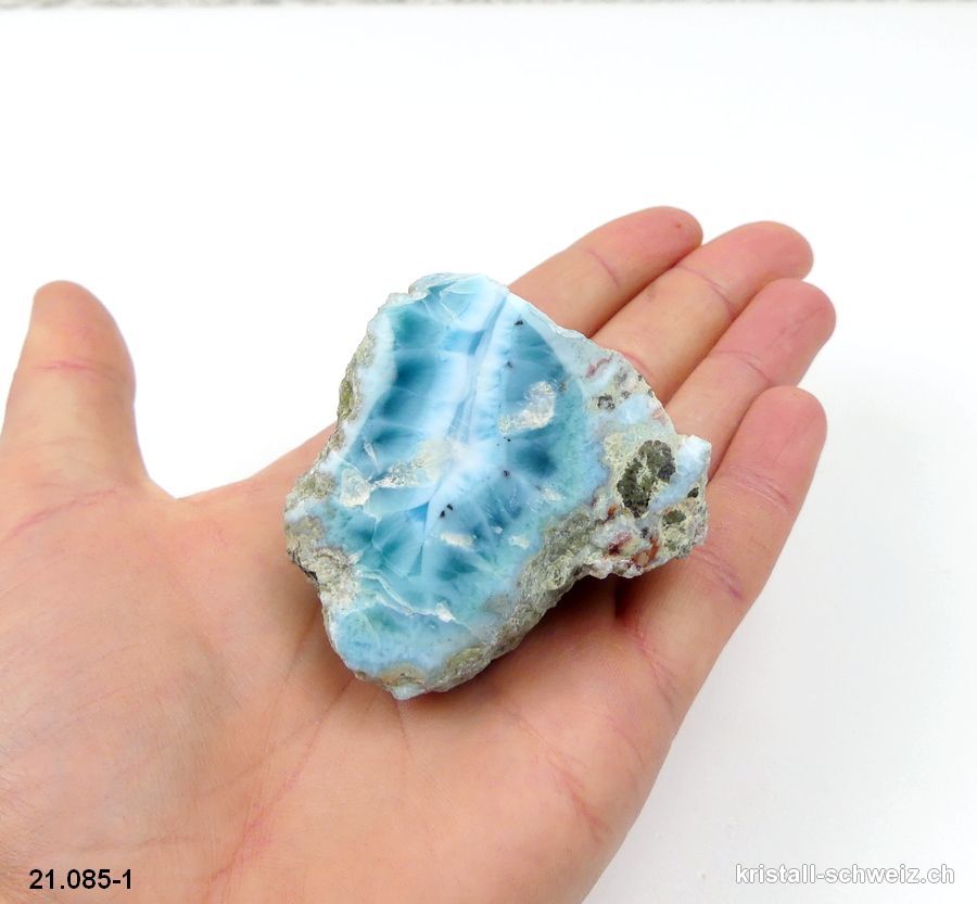 Larimar 1 polierte Seite. Unikat 99 Gramm