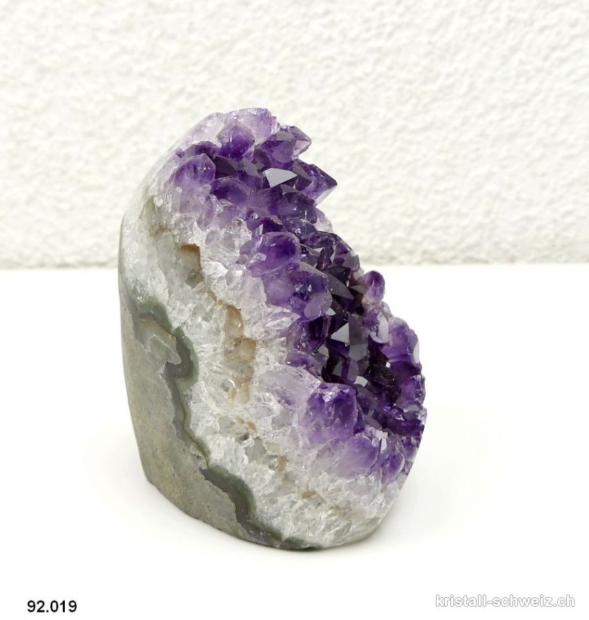 Amethyst aus Brasilien, Geode 6,5 cm. Unikat 226 Gramm