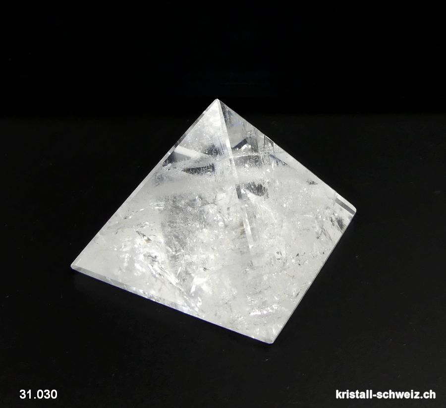 Pyramid Bergkristall, Basis 4,7 cm. Unikat