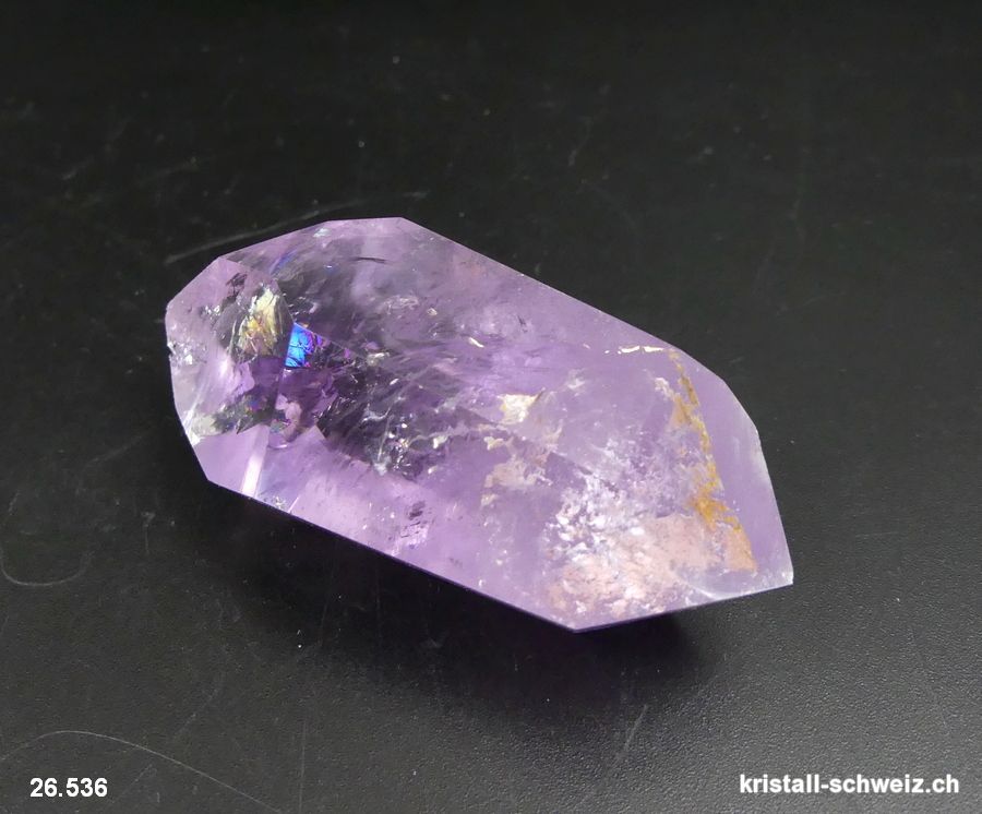 Amethyst Doppelender poliert. Unikat 51 Gramm