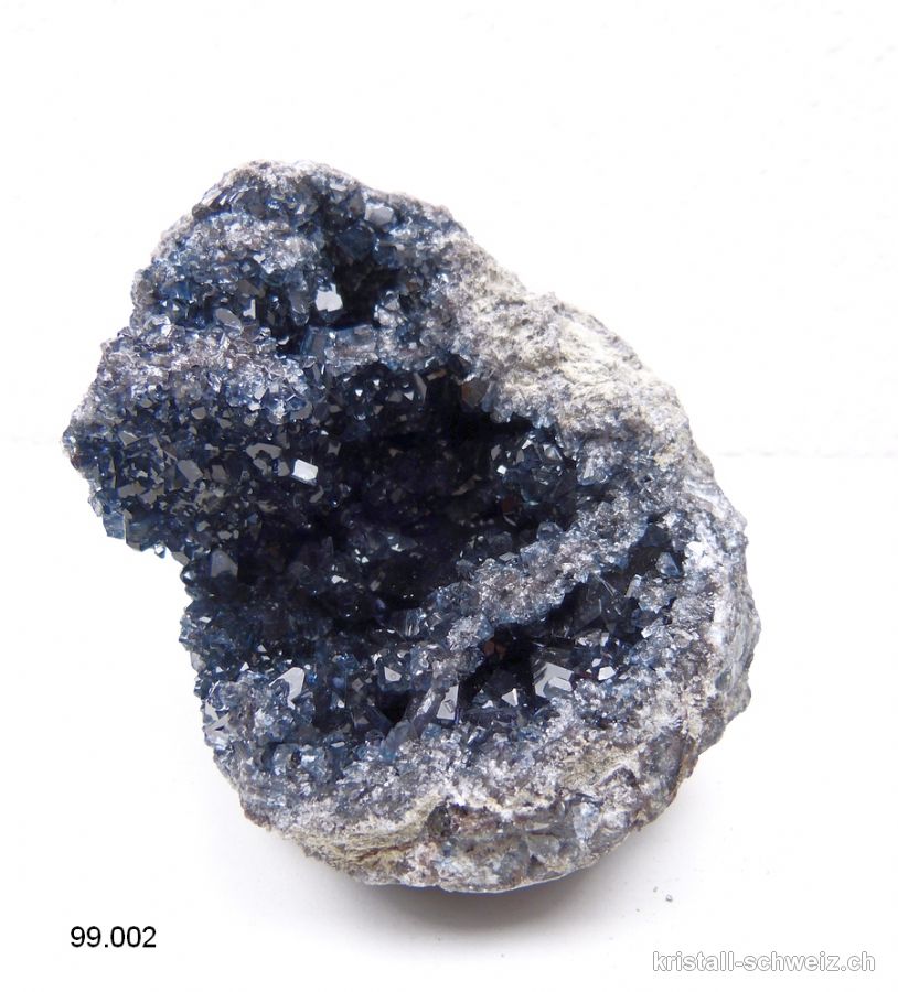 Celestite - Coelestin schwarz, Kristall mit Matrix. Einzelstück 1'660 Gramm