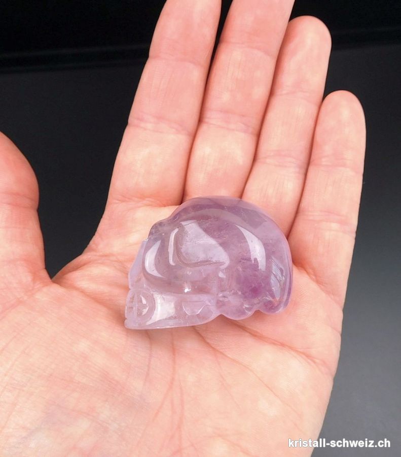 Schädel Amethyst. Einzelstück 52 Gramm