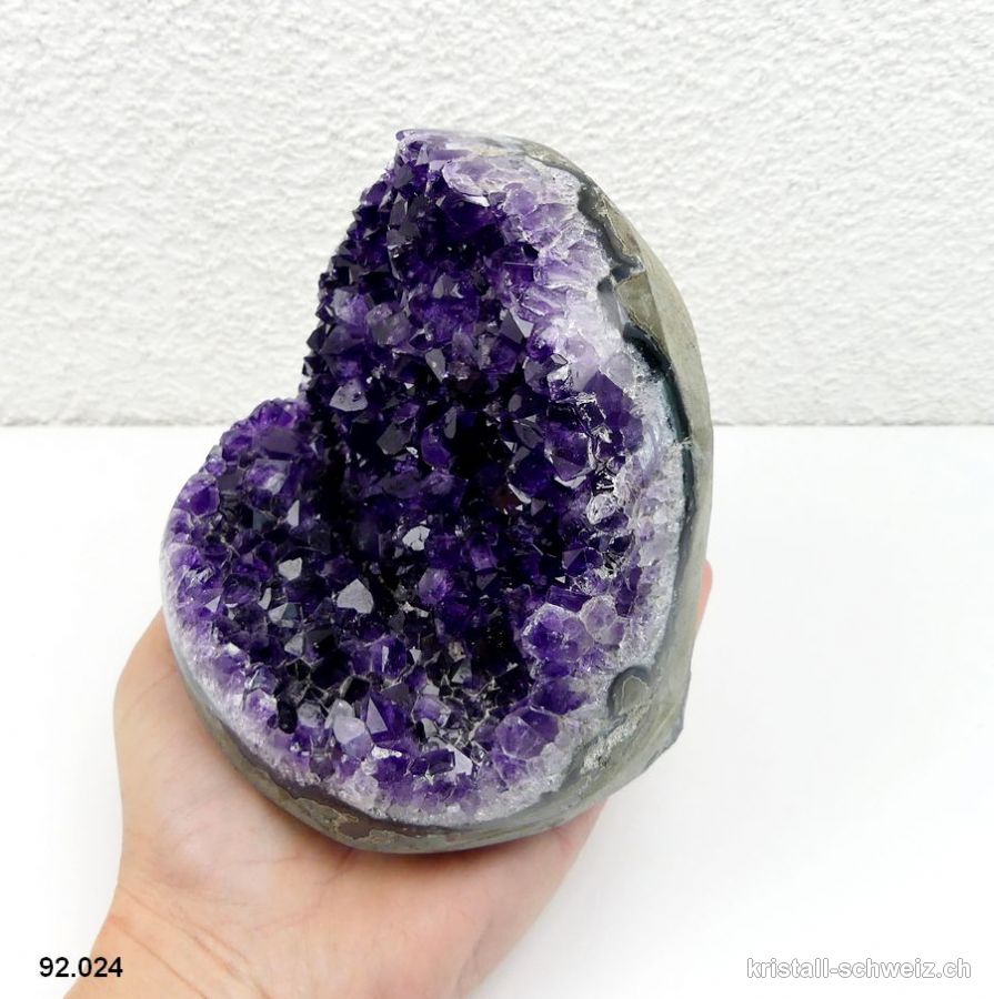 Amethyst aus Brasilien, Druse 10,8 cm. Unikat 1'190 Gramm