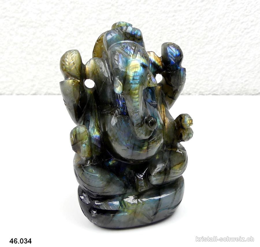 Labradorit Ganesh 10,1 cm. Einzelstück. Qualität A