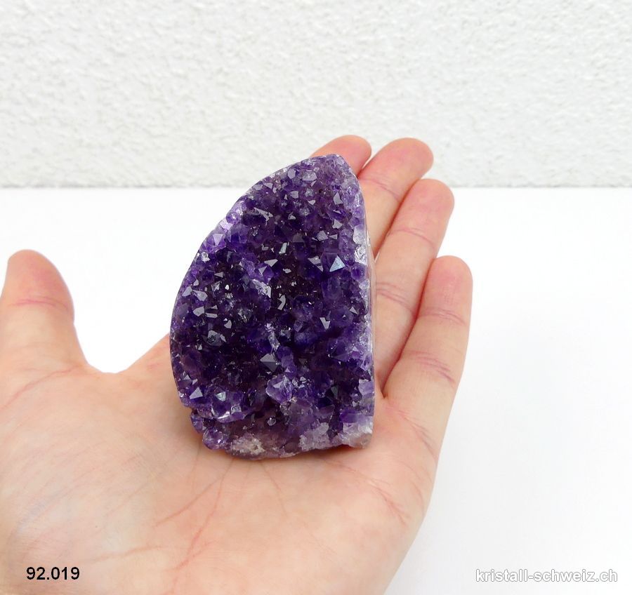 Amethyst aus Brasilien, Geode 5,2 cm. Unikat 167 Gramm