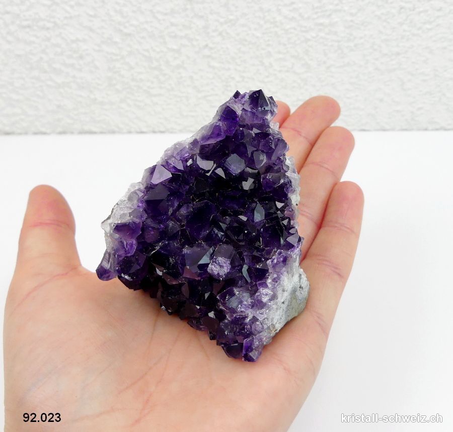 Amethyst aus Brasilien, Geode 7 cm. Unikat 213 Gramm