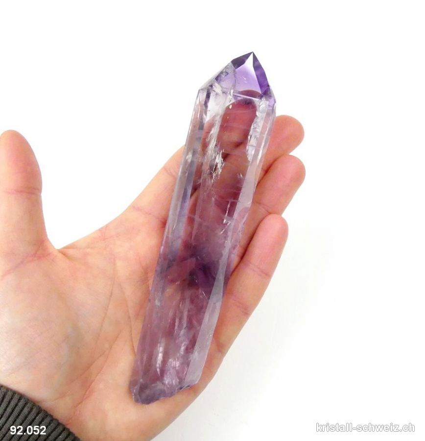 Amethyst Phantom AA Spitze poliert 14 cm. Unikat 128 Gramm