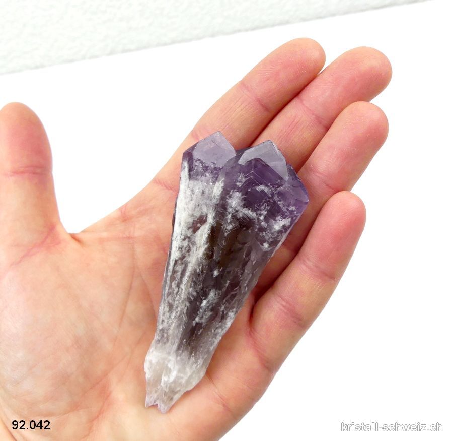 Amethyst Phantom mehrere Rohspitze, 9,2 cm. Unikat