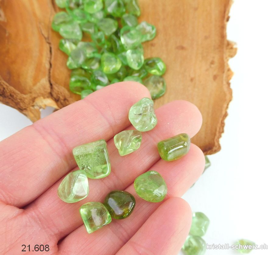 Peridot - Olivin 8 bis 11 mm. Sonderangebot