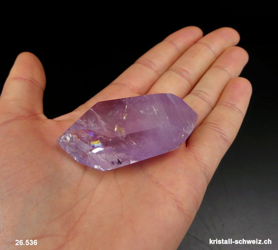 Amethyst Doppelender poliert. Unikat 51 Gramm