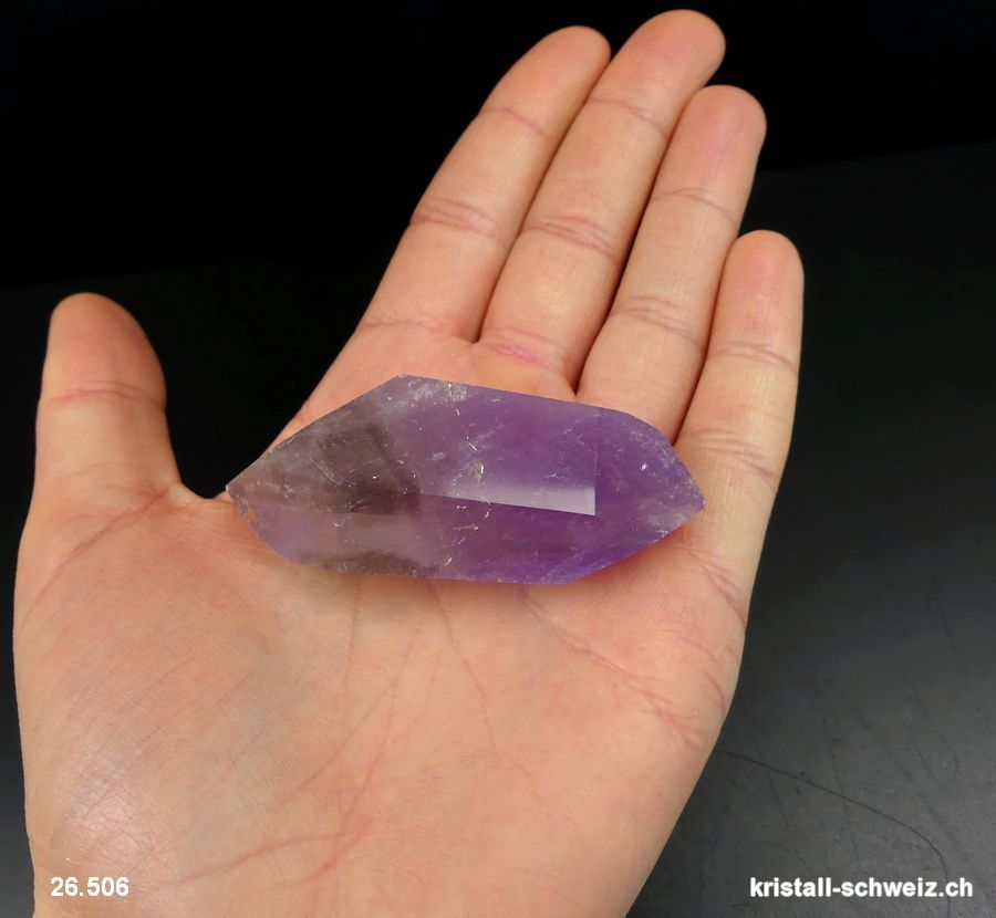 Amethyst Doppelender poliert. Unikat 50 Gramm