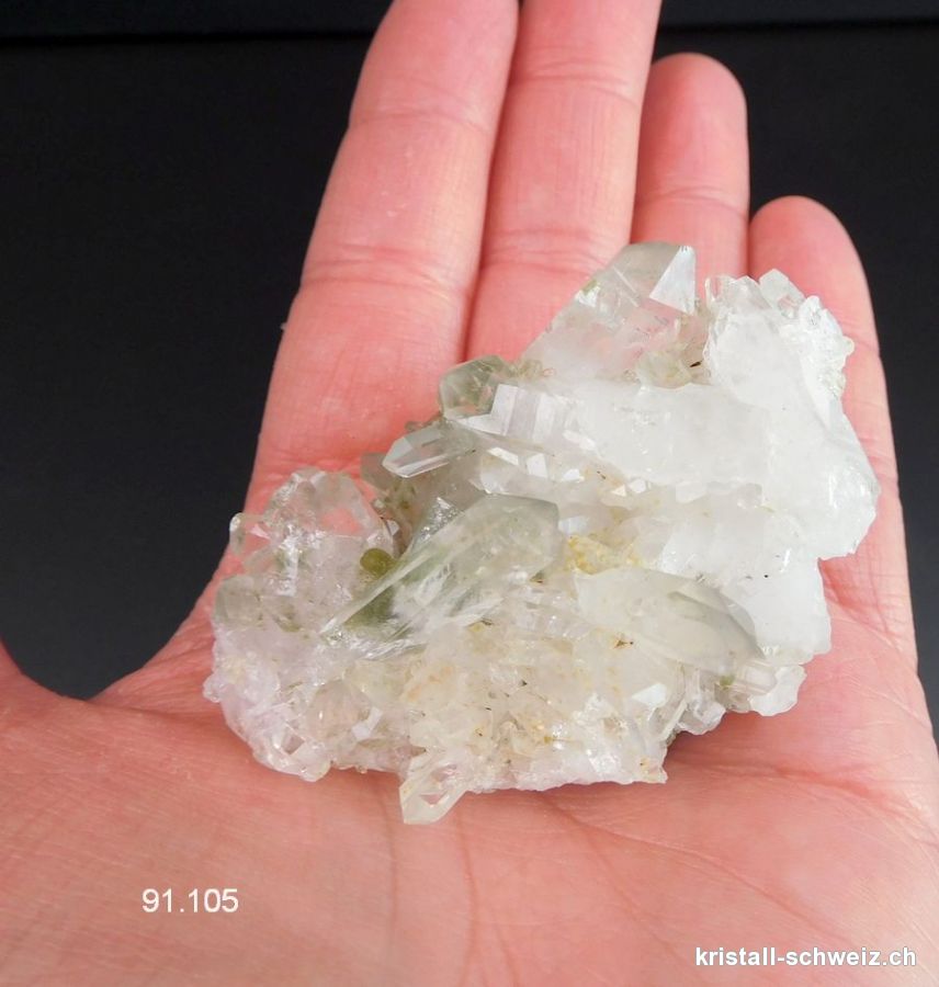 Quartz mit Chlorit aus Catogne - VS, Schweiz. Einzelstück