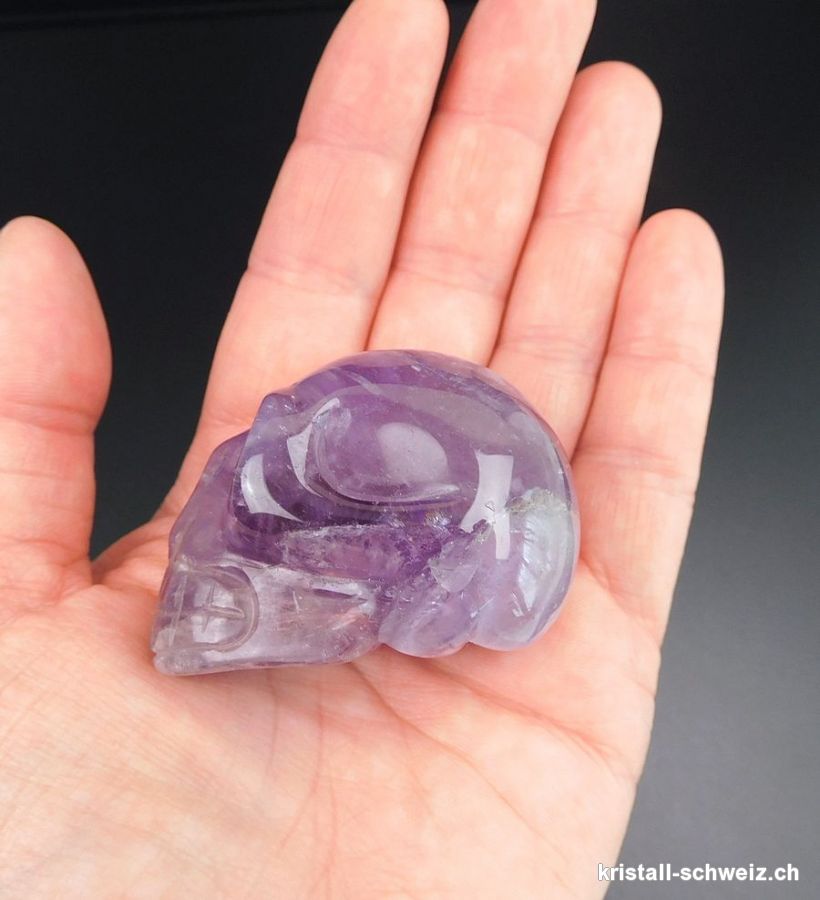 Schädel Amethyst. Einzelstück 97 Gramm