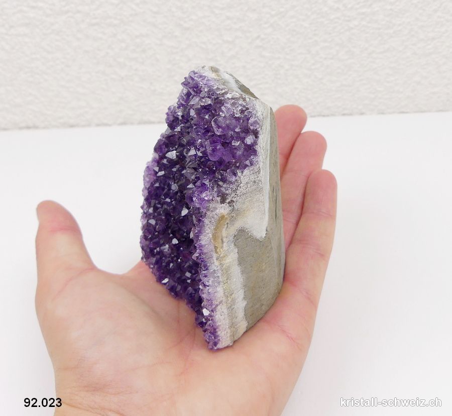 Amethyst aus Brasilien, Geode 8 cm. Unikat 312 Gramm