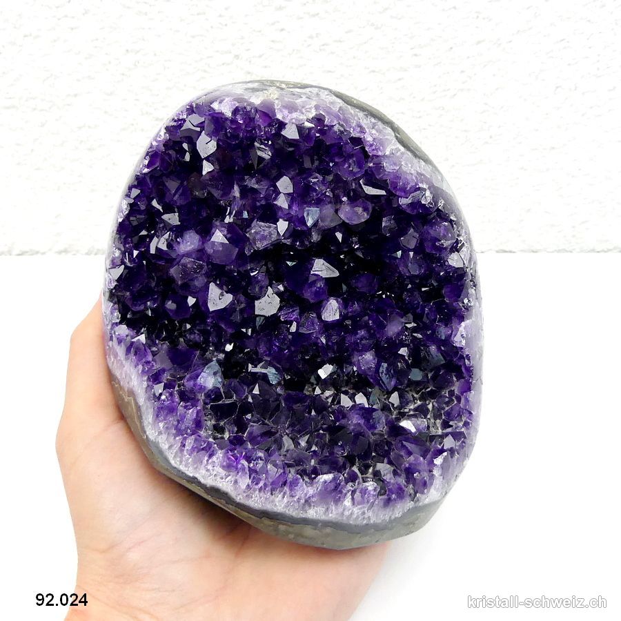 Amethyst aus Brasilien, Druse 10,8 cm. Unikat 1'190 Gramm