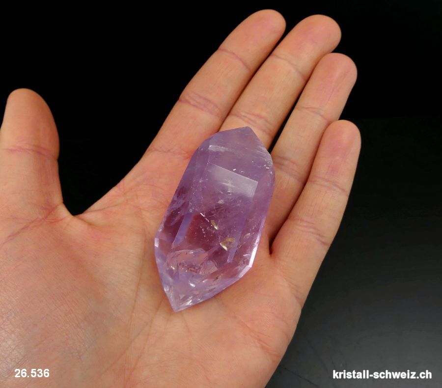 Amethyst Doppelender poliert. Unikat 51 Gramm